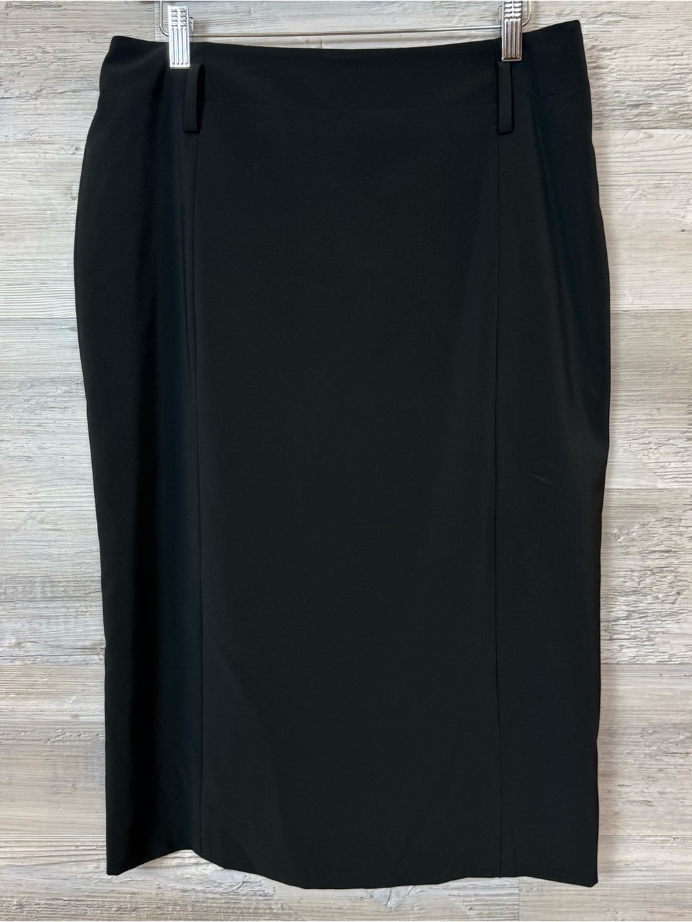 TOM FORD Black Stretch Pencil Skirt IT 46 US 10 Made in Italy Cupro Lined Luxury